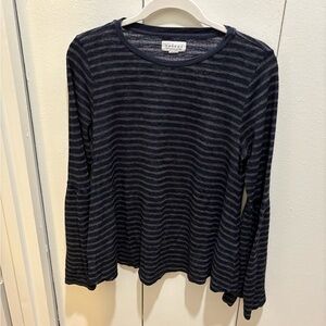 Velvet by Graham & Spencer Navy Striped Top